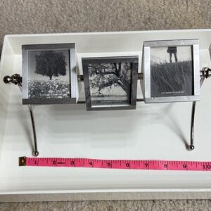 Silver Rotating Photo Frame